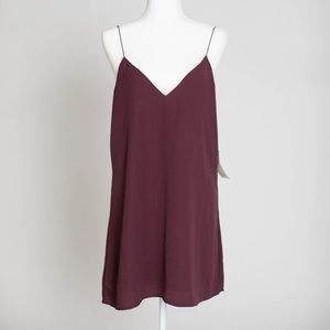 Tobi Wine Mini Shift Dress